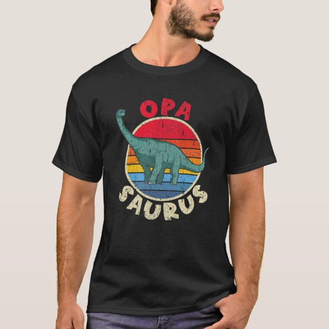 Camiseta Mens Opa Saurus I Brachiosaurus Diplodocuments I F (Anverso)