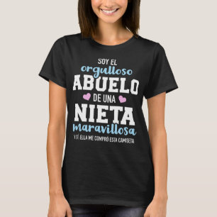Camiseta Mens Orgulloso Abuso de una nieta maravillosa T-S