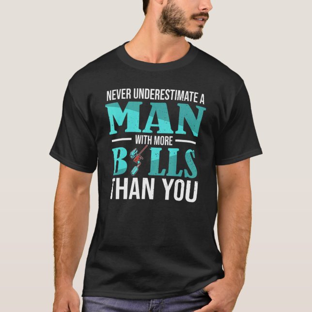 Camiseta Mens Paintball Para Un Pintorero (Anverso)