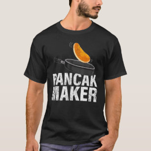 Camiseta Mens Pancake Maker Desayuno Alimentos Pancake Fath