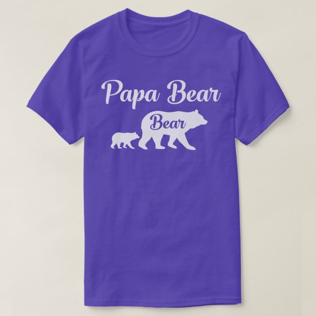 Camiseta Mens Papa Bear Bear Funny Gift Premium  (Diseño del anverso)