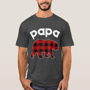 Camiseta Mens Papa Bear, Camiseta del Día del Padr