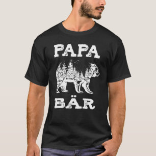 Camiseta Mens Papa Bear Forest Design