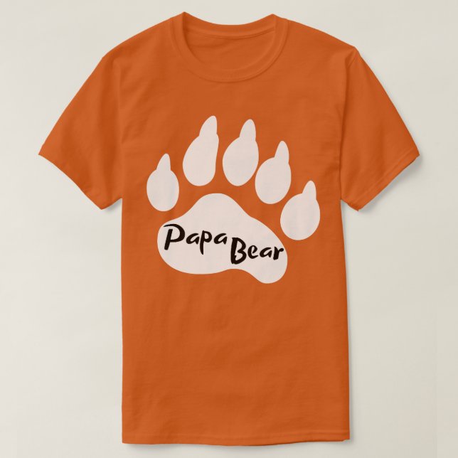 Camiseta Mens Papa Bear Premium (Diseño del anverso)