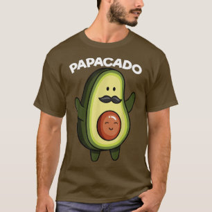 Camiseta Mens Papacado Funny Invitación del embarazo aguaca