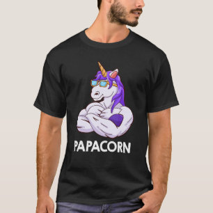 Camiseta Mens Papacorn Bodybuilder Daddy