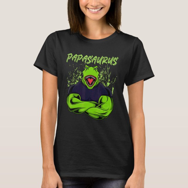 Camiseta Mens Papasaurus (Anverso)