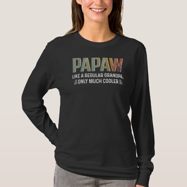 Camiseta Mens Papaw Más Fresco Abuelo Mejor Día De Padre Ev (Anverso)