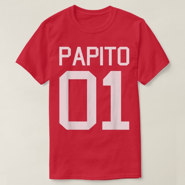 Camiseta Mens Papito dia del padre El mejor Papa del mundo (Diseño del anverso)