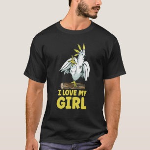 Camiseta Mens Parakeet Parrot I Love My Chicas Parrots