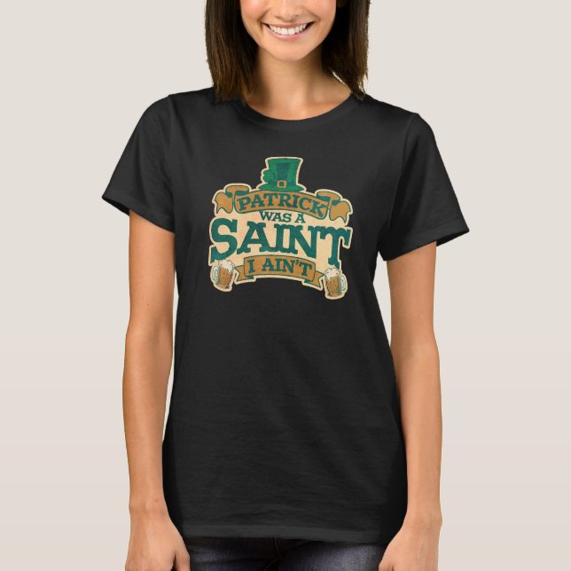 Camiseta Mens Patrick fue un San Patricio (Anverso)