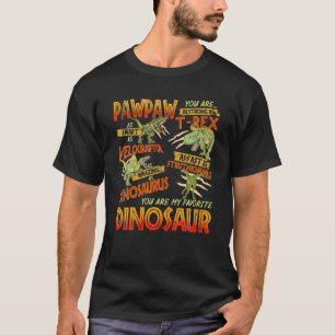 Camiseta Mens Pawpaw Eres Tan Fuerte Como Daddy Dinosaur Re