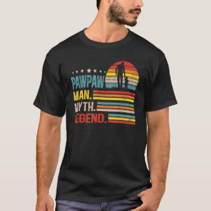 Camiseta Mens Pawpaw Man Myth Vintage Pawpaw Legend padres