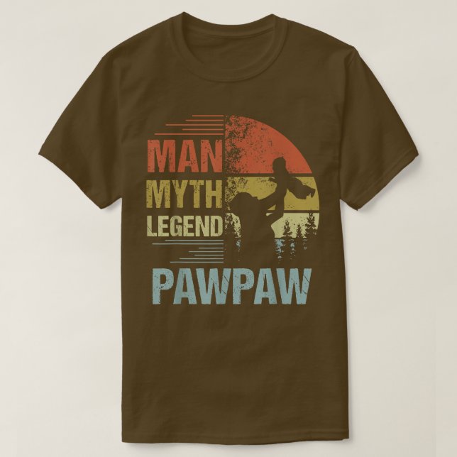 Camiseta Mens Pawpaw Myth Legend  For Mens & Dad Funny Fath (Diseño del anverso)