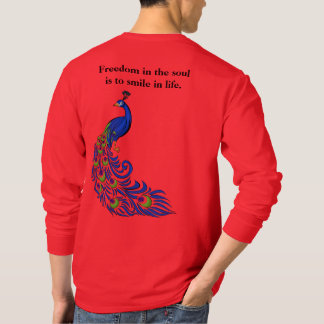 Camiseta Men's peacock print T-shirt