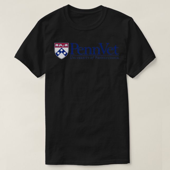 Camiseta Mens Penn Quakers Apparel Veterinary School  (Diseño del anverso)