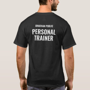 Camiseta Mens Personal Training Moderno Big Font Name Texto