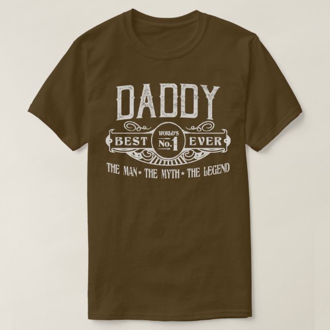Camiseta Mens Personalized Daddy Best No  (Diseño del anverso)