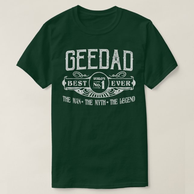 Camiseta Mens Personalized Geedad Best No  (Diseño del anverso)