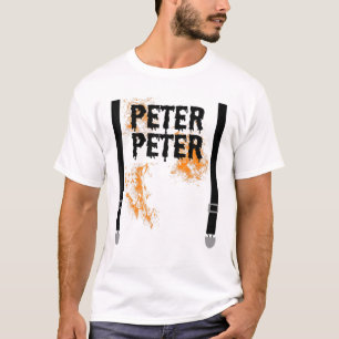 Camiseta Mens Peter Peter Pumpkin Comer Pareja Pareja Parej