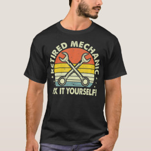 Camiseta Mens Ph Vintage Retired Mechanic 2021 Funny Retire