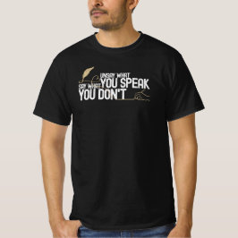Camiseta Men's Philosophical Unsay What You Speak Value T-S