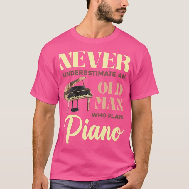 Camiseta Mens Pianist Retired Piano Player Musician Retirem (Anverso)