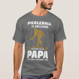 Camiseta Mens Pickleball por un orgulloso abuelo llamado Pa
