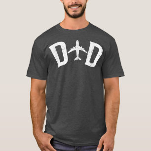 Camiseta Mens Pilot Dad Airplane Couple Family Father Match