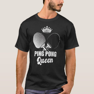 Camiseta Mens Ping Pong King Table Tennis