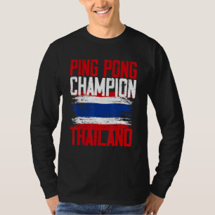 Camiseta Mens Ping Pong muestran la bandera tailandesa
