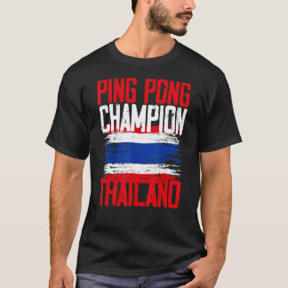 Camiseta Mens Ping Pong muestran la bandera tailandesa