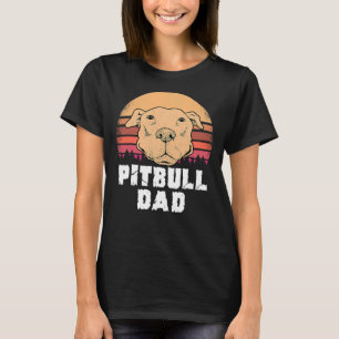 Camiseta Mens Pitbull Dad Dad Dog American Pitbull Terrier 