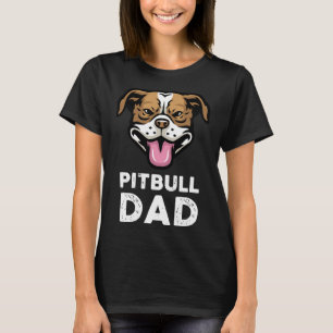 Camiseta Mens Pitbull Dad Pittie Pitty Mascota Funny Perder