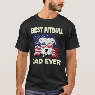 Camiseta Mens Pitbull Mejor Papá Pitbull Hasta Pittie Dad F