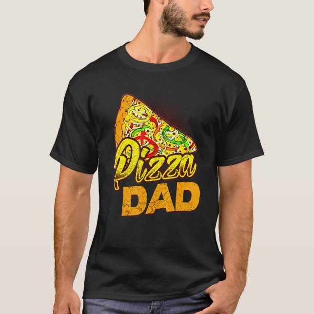 Camiseta Mens Pizza I Love Pizza Dad (Anverso)