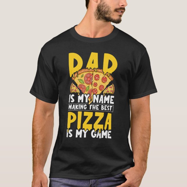 Camiseta Mens Pizzeria Profesional Pizza Baker Dad - Pizza (Anverso)