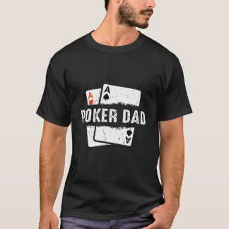 Camiseta Mens Poker Dad Juego de Apuestas en línea
