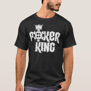 Camiseta Mens Poker King Texas Sostengo tarjetas de apuesta
