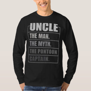 Camiseta Mens Pontoon Uncle The Man Mypontoon Captain Fa
