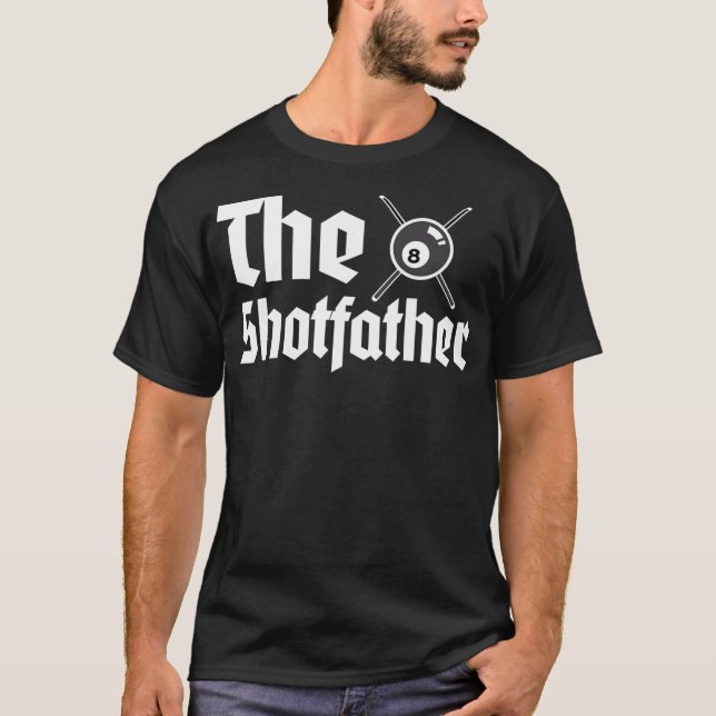 Camiseta Mens Pool Billiard Player Snooker 8 Ball Sport (Anverso)