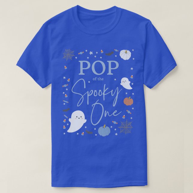 Camiseta Mens Pop of the Spooky One First Birthday Blue Boy (Diseño del anverso)