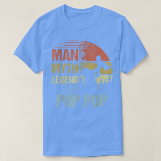 Camiseta Mens Pop Pop Myth Legend  For Mens & Dad Funny Fat (Diseño del anverso)