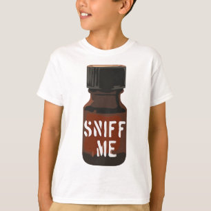 Camiseta Mens Poppers Sniff Me Brown Botella Amyl Pig Gay M