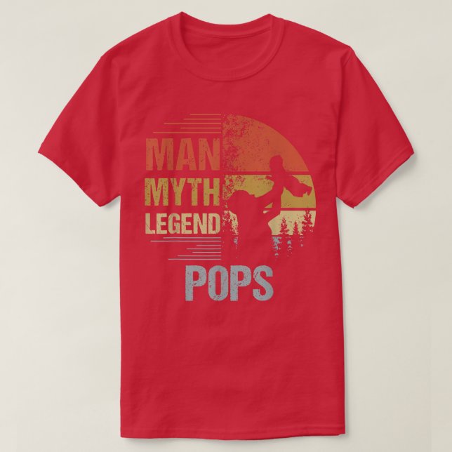 Camiseta Mens Pops Myth Legend  For Mens & Dad Funny Father (Diseño del anverso)