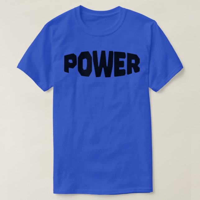 Camiseta Mens POWER Gym Fitness Workout Bodybuilding Motiva (Diseño del anverso)