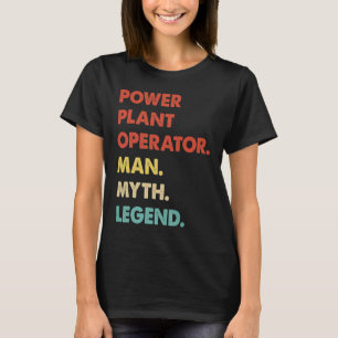 Camiseta Mens Power Plant Operator Man Myriend