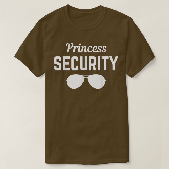 Camiseta Mens Princess Security Dad Abuelo Husband Boyfrie (Diseño del anverso)