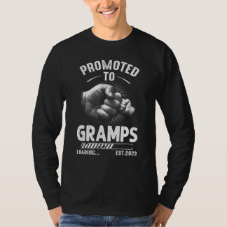 Camiseta Mens Promoted to Gramps Loading 2023 for new Dad