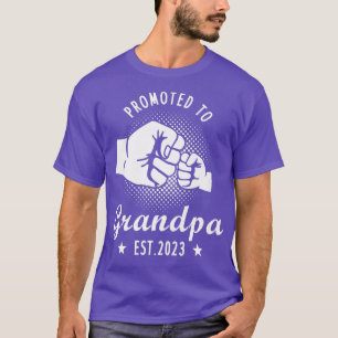 Camiseta Mens Promoted To Grandpa Est 2023 , Grandp Pregnan